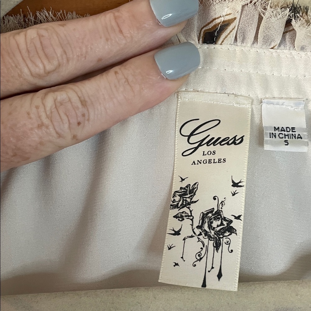 Guess White and Black Patterned Mini Dress - Picture 2 of 11